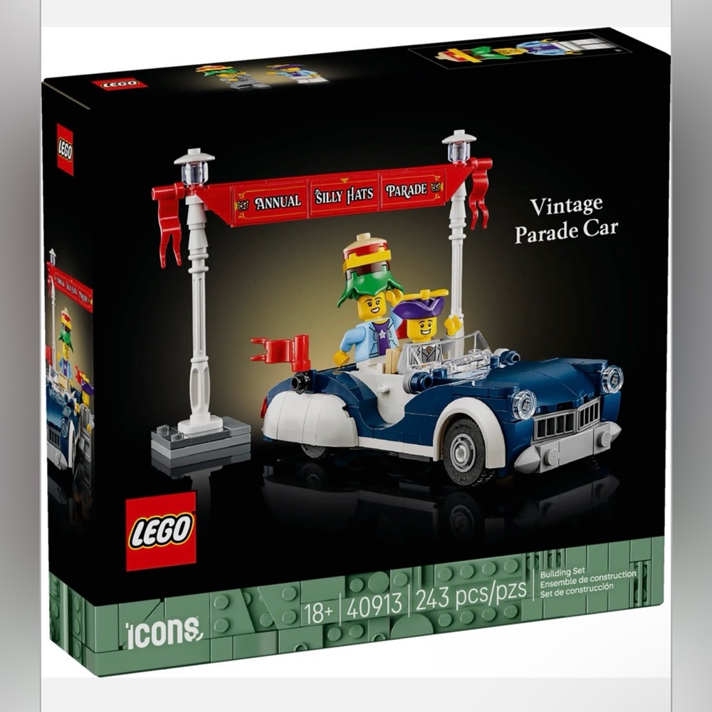 New 2026 Sealed LEGO Icons 40913 Vintage Parade Car Sealed GWP Set - Mint Box